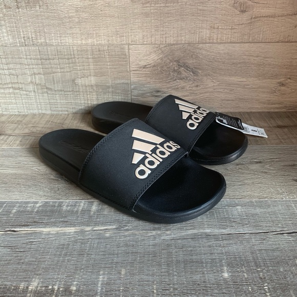 adilette comfort slides black